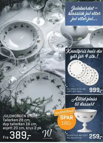 Jernia Julemorgen story tallerken tilbud