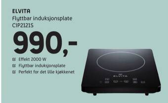 ELON Elvita induksjonsplate tilbud