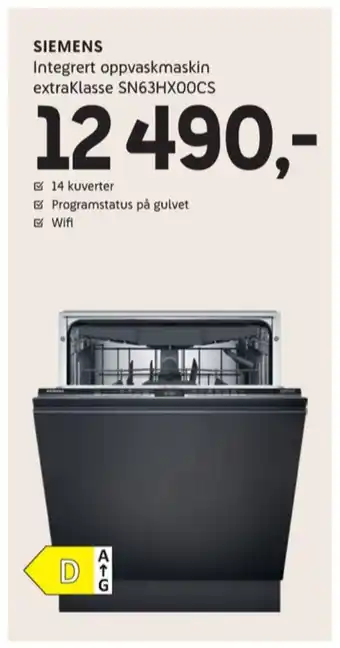 ELON Siemens oppvaskmaskin tilbud