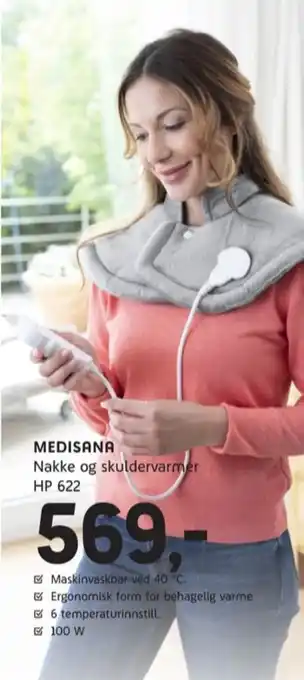 ELON Medisana nakke og skuldervarmer tilbud