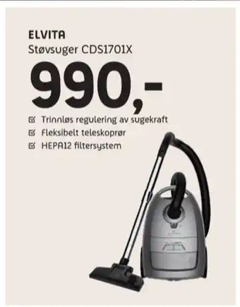 ELON Elvita støvsuger tilbud