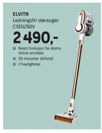 ELON Elvita støvsuger tilbud
