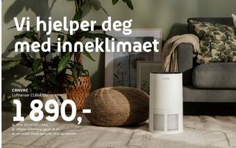ELON Canvac luftrenser tilbud