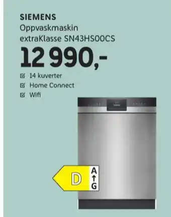 ELON Siemens oppvaskmaskin tilbud