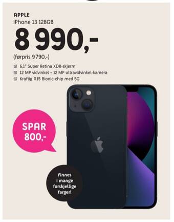 ELON Iphone 13 mobiltelefon tilbud