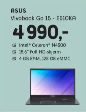 ELON Asus bærbar pc tilbud