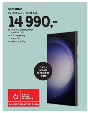 ELON Galaxy s23 ultra mobiltelefon tilbud