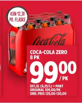 Meny Coca-cola zero brus tilbud