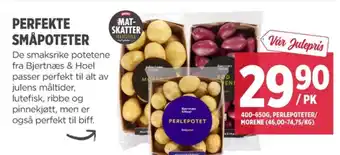 Meny Bjertnæs & hoel poteter tilbud