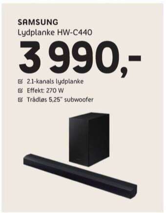 ELON Samsung soundbar tilbud