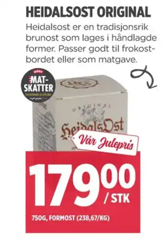Meny Heidal ost tilbud