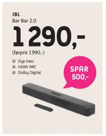 ELON Jbl soundbar tilbud