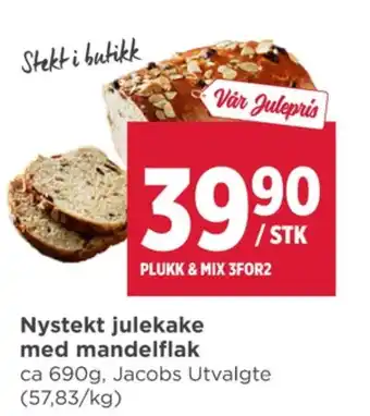 Meny Jacobs utvalgte kaker tilbud