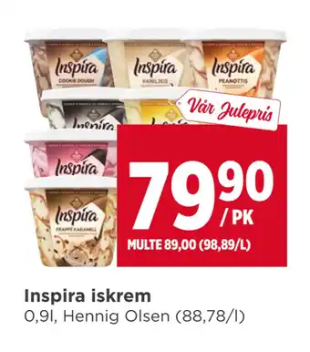 Meny Inspira iskrem tilbud
