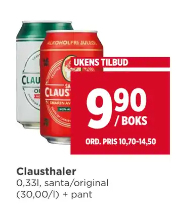 Meny Clausthaler tilbud