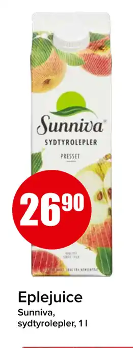 Spar Eplejuice tilbud