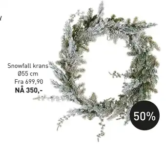 Kid Interiør Snowfall krans tilbud