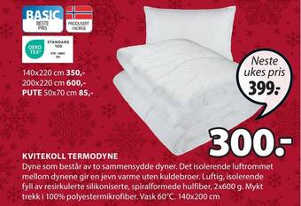 JYSK Kvitekoll termodyne tilbud