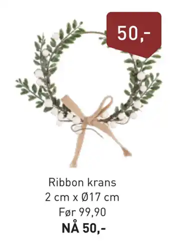Kid Interiør Ribbon krans tilbud
