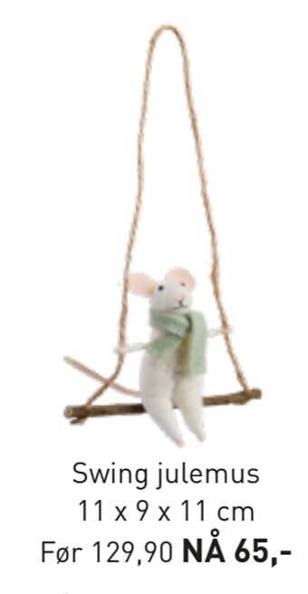 Kid Interiør Swing julemus tilbud