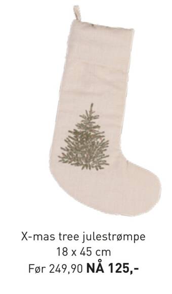 Kid Interiør X-mas tree julestrømpe tilbud