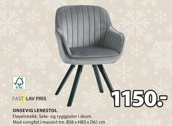 JYSK Onsevig lenestol tilbud