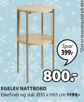 JYSK Egelev nattbord tilbud