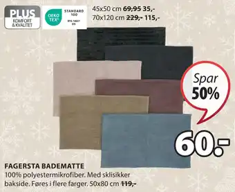 JYSK Fagersta badematte tilbud