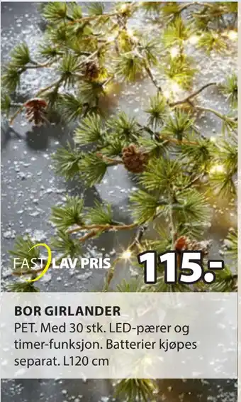 JYSK Bor girlander tilbud