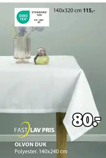 JYSK Olvon duk tilbud