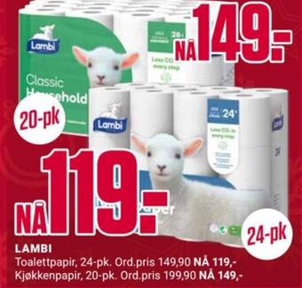 Europris LAMBI tilbud