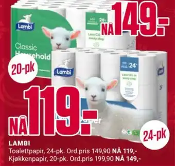 Europris LAMBI tilbud