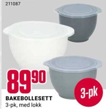 Europris BAKEBOLLESETT 3-pk, med lokk tilbud
