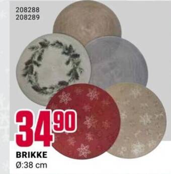 Europris BRIKKE Ø:38 cm tilbud