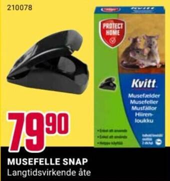 Europris MUSEFELLE SNAP tilbud