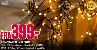 Europris ROMSDALEN LYSLENKE tilbud