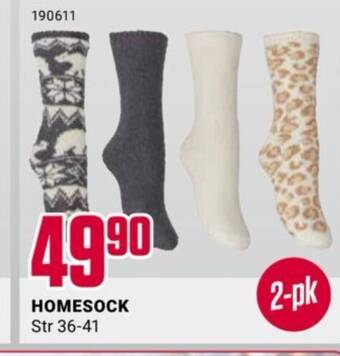 Europris HOMESOCK Str 36-41 tilbud