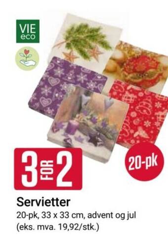 Europris Servietter tilbud