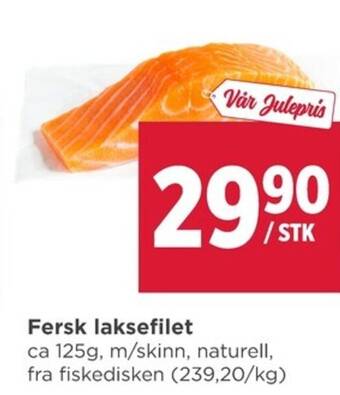 Meny Fersk laksefilet tilbud