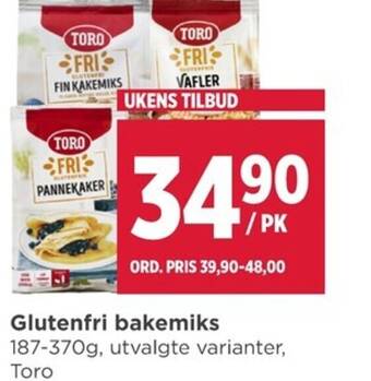 Meny Glutenfri bakemiks tilbud