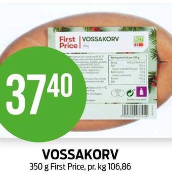 Kiwi VOSSAKORV 350 g First Price tilbud