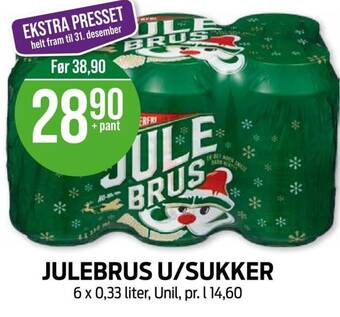 Kiwi JULEBRUS U/SUKKER tilbud