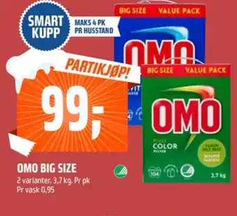 Coop Obs Omo vaskepulver tilbud