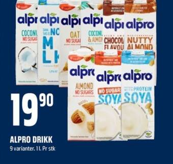 Coop Obs Alpro soyadrikk tilbud