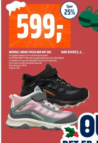 Coop Obs Merrell sko tilbud