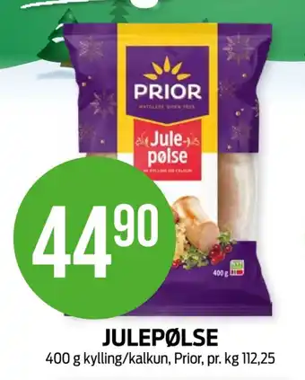 Kiwi Prior julepølse tilbud