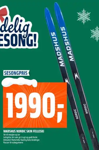 Coop Obs Madshus ski tilbud