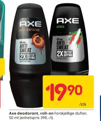 Rusta Axe roll-on tilbud