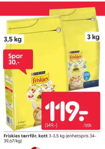 Rusta Friskies kattemat tilbud