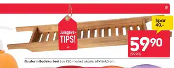 Rusta Elsaform badekarbrett tilbud